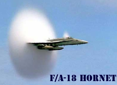 F/A-18 supersonic